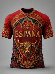 Men's España Print Casual Tee