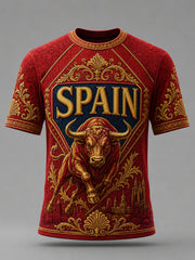Men's España Print Casual Tee