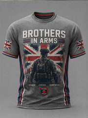 Men's BROTHERS IN ARMS Printed short sleeves t-shirt