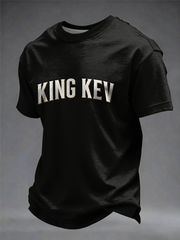 Men's England Football Lover Legend King Kev Rip Printed short sleeves t-shirt