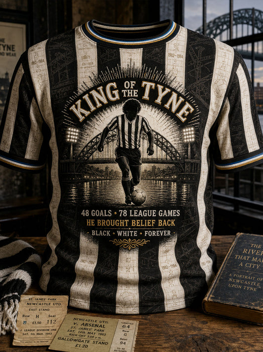 Men's Rip King Kev 7 England Football Lover Printed T-shirt