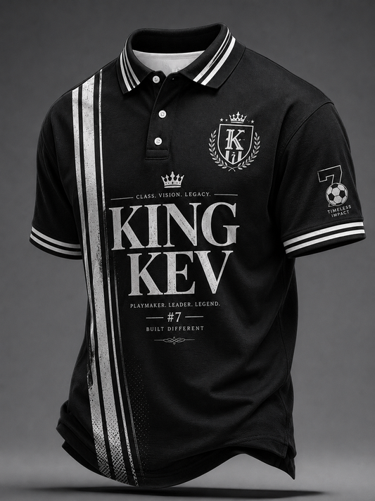 Men's Rip King Kev 7 England Football Lover Printed polo shirt