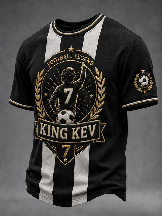 Men's Rip King Kev 7 England Football Lover Printed short sleeves t-shirt
