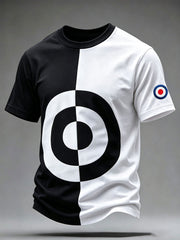 Men's UK Music Lover Mods Culture Printed T-shirt