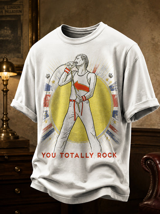 Unisex UK Music Lover Art Printed T-shirt