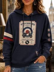 Women's Mods Culture UK Music Lover Printed hoodie