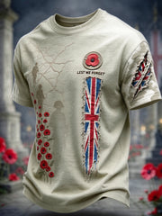 Men's Remembrance Day Lest We Forget Short Sleeves T-shirt