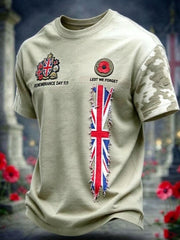 Men's Remembrance Day Lest We Forget Short Sleeves T-shirt