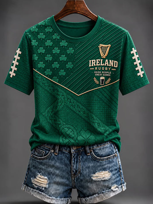 Women's Rugby Lovers Print short-sleeved T-shirt
