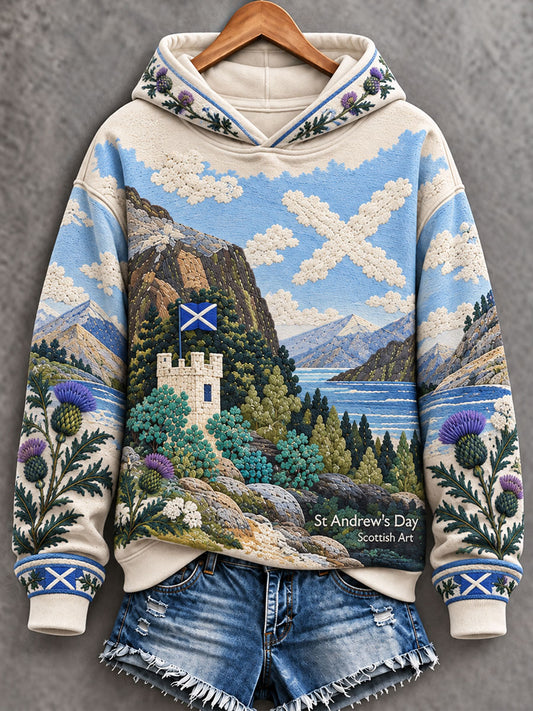Women's St. Andrew's Day in Scotland Printed Regular Sweatshirt