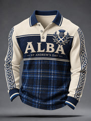 Men's Scotland St Andrew's Day Art Printed Casual Tops