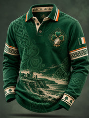 Men's Rugby Lovers Printed long sleeve polo
